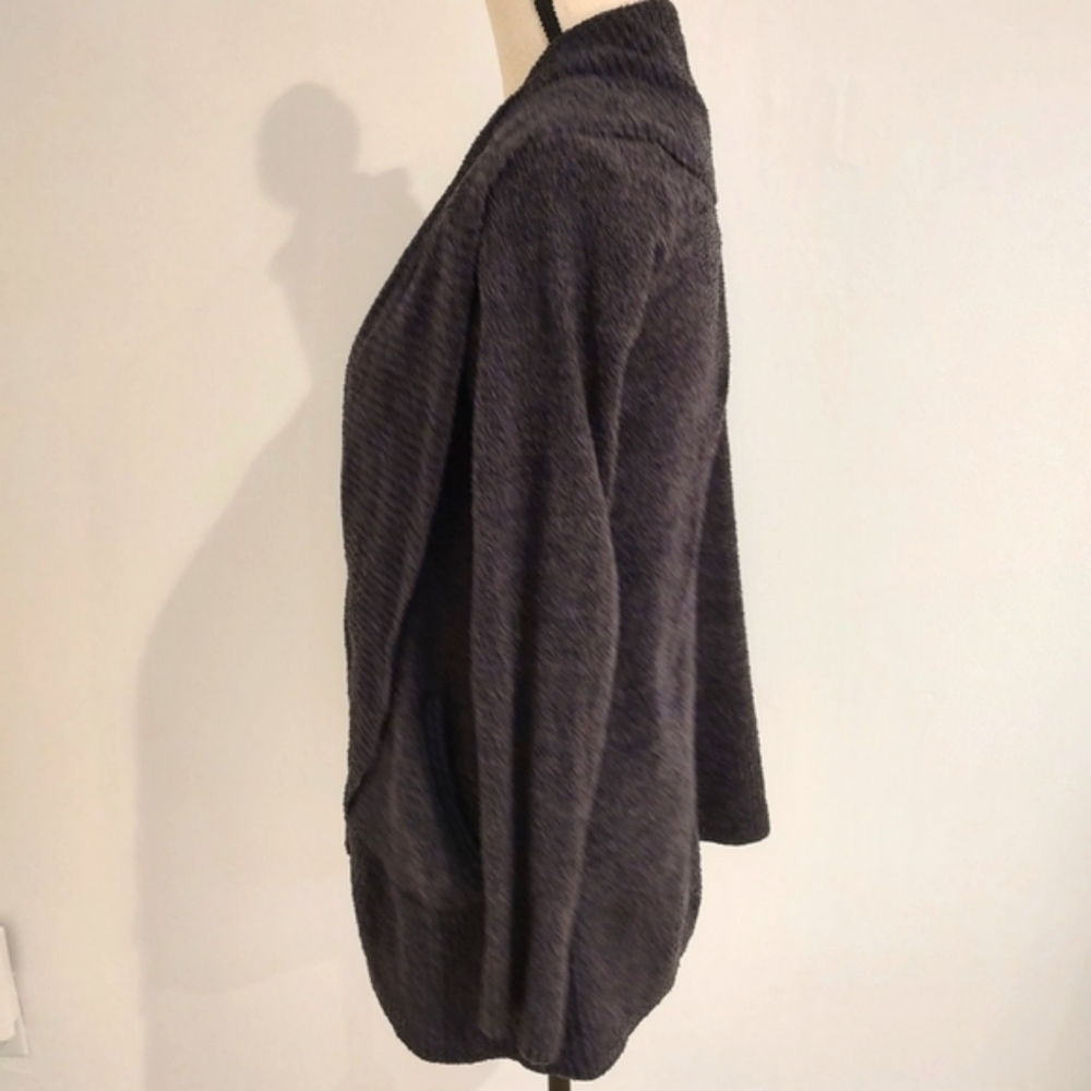 Barefoot Dreams CozyChic Lite Circle Cardigan Gray Size M - Picture 10 of 11
